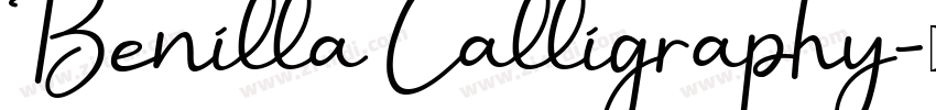 Benilla Calligraphy字体转换